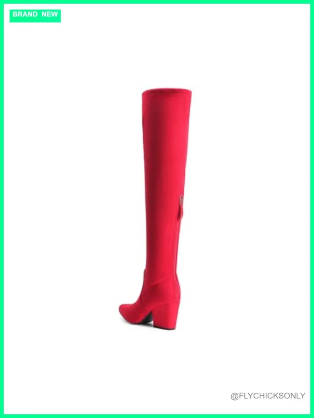 Women's Over the Knee High Heeled Boots Pointed Toe